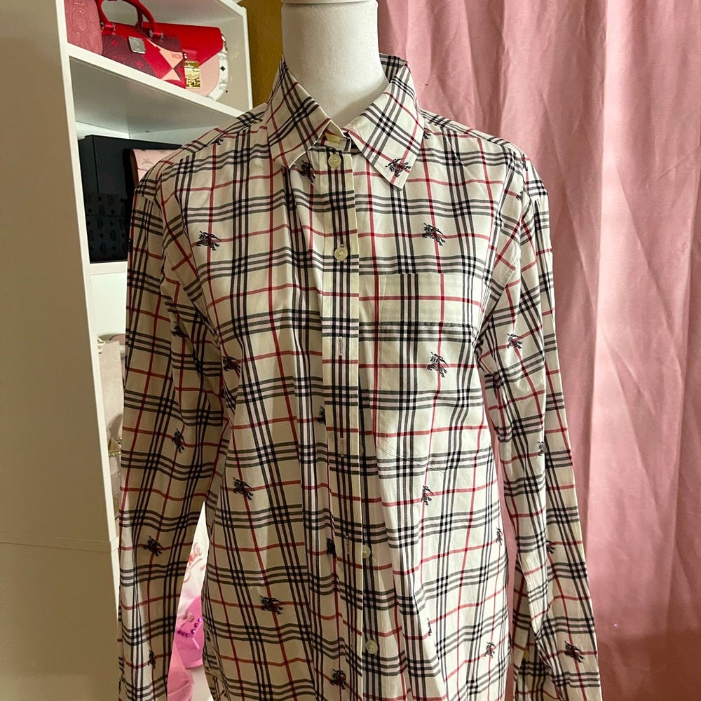 Burberry button down shirt
